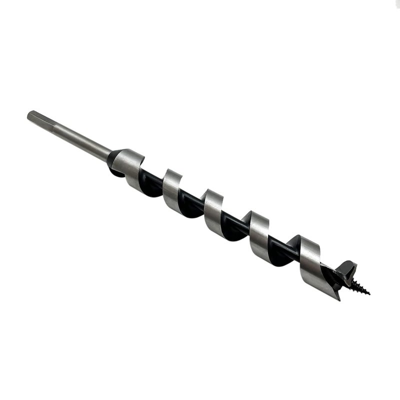 Cortool 1 x 12 Inch Auger Drill Bit for Wood, Soft and Hard Wood Plastic with 7/16 Inch Hex Shank - Image 1
